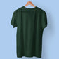 Bottle green plain t shirt for men