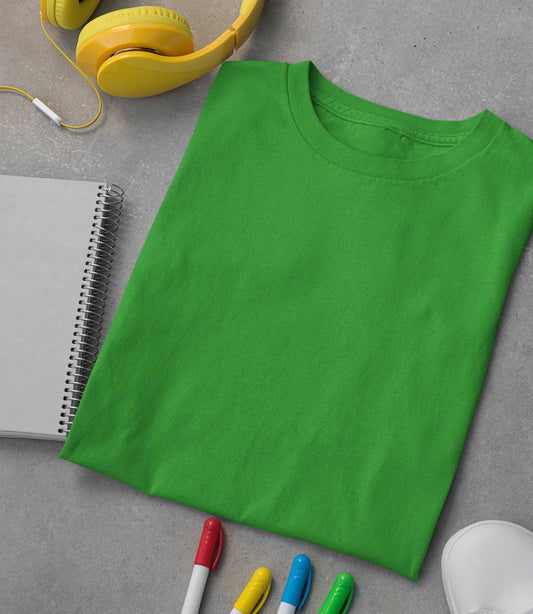 Flag green plain t shirt for men