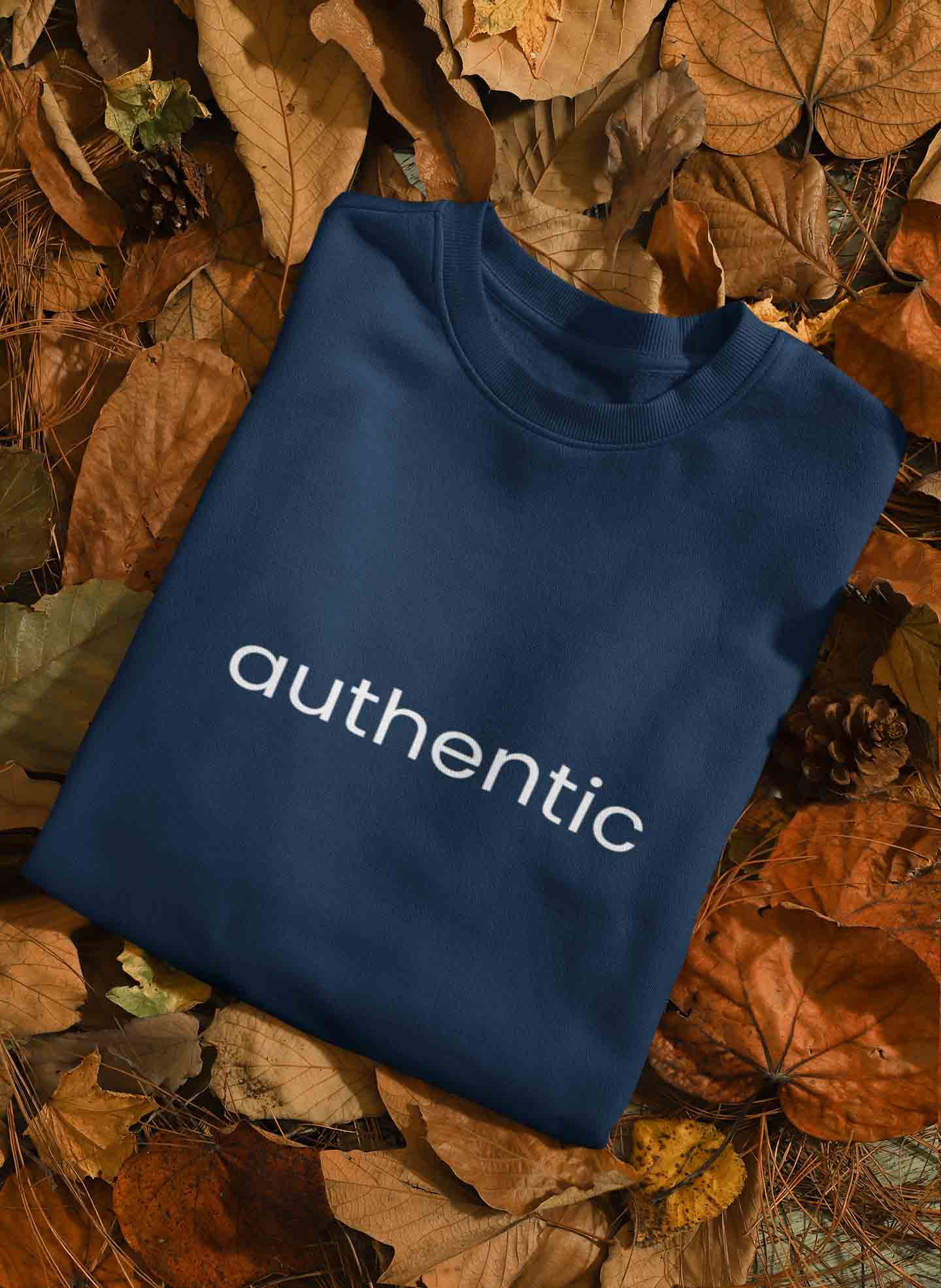 authentic navy blue printed t shirt for men